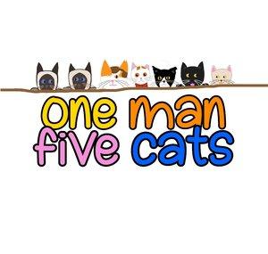 One Man Five Cats