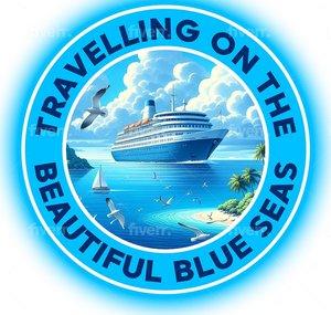 Travelling on the beautiful blue seas