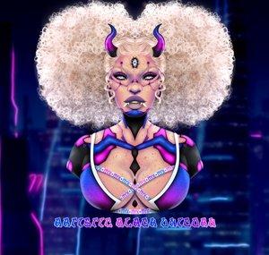 Artistic Black Unicorn