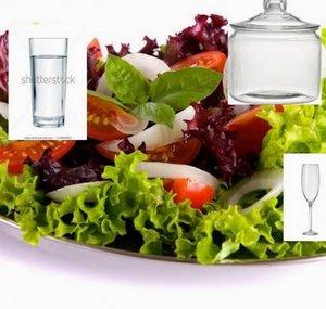 Glass in a Salad