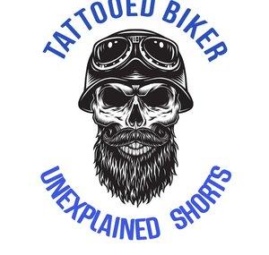 Tattooed Biker Unexplained Shorts