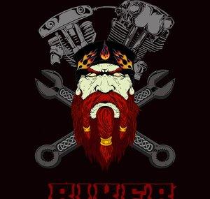 Ginger Bearded Biker
