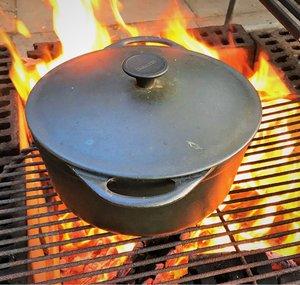 An Old Prick with a Barbecue 