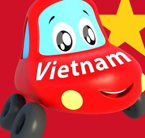 Little Red Car vườn ươm vần điệu và trẻ em video