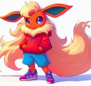 RedFlareonFoxyFlareon2067 RedAndRainbowFlareon