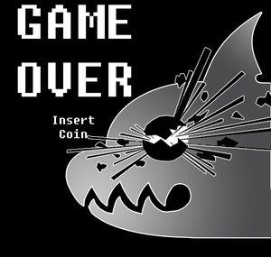 BOOM!Sharky Game Over