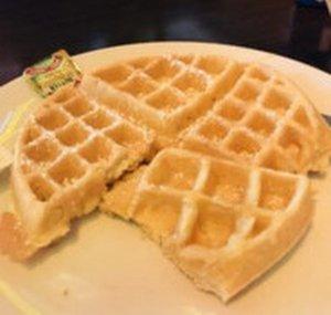 undercooked waffle