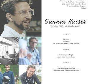 Gunnar Kaiser - in Memoriam