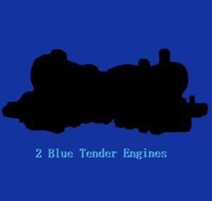 2 Blue Tender Engines