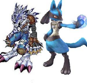 MetalGarurumon Lucario (MetalWereGaruLucariomon)