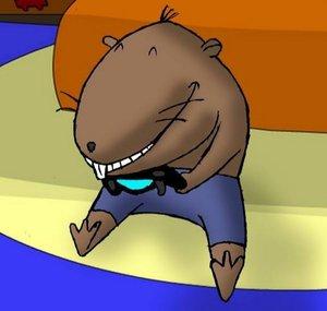 Capivara Playante