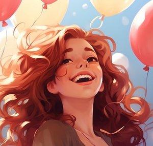 Funny Balloons Girl