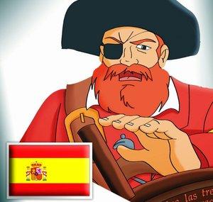 Barbarroja dibujos animados de piratas