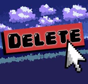 Clique e Delete
