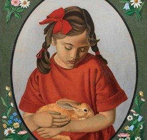 Fillette Au Lapin