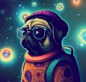 Hipster Pug