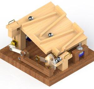 Wood marble machine