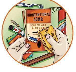 Unintentional ASMR - Book Cleaning & Repairing