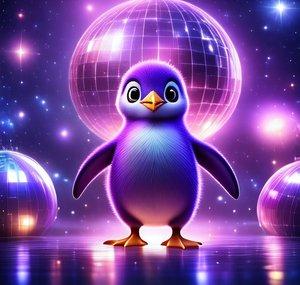 Purple Penguin 